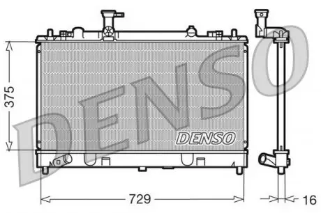 DRM44011 Датчик ABS, передний DENSO підбір по vin на Brocar