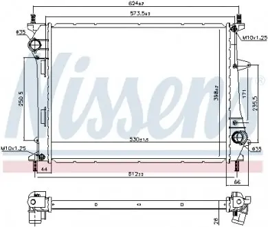 617867 Теплообменник NISSENS подбор по vin на Brocar