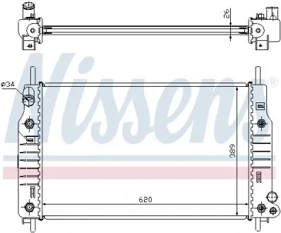 62105 Радиатора NISSENS підбір по vin на Brocar