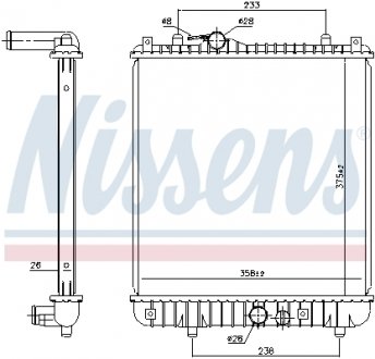 630787 Теплообменник NISSENS підбір по vin на Brocar