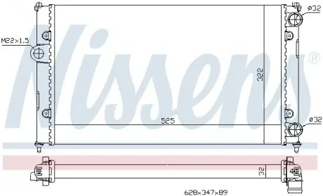 639961 Радиатор охлаждения NISSENS подбор по vin на Brocar