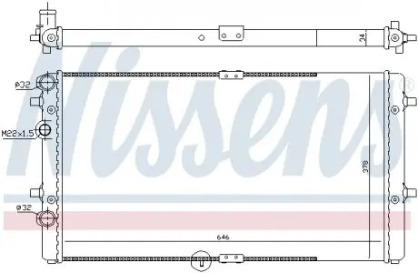 67301 Радиатор, охлаждение двигателя NISSENS подбор по vin на Brocar