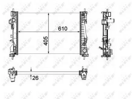 58492 Теплообменник NRF подбор по vin на Brocar