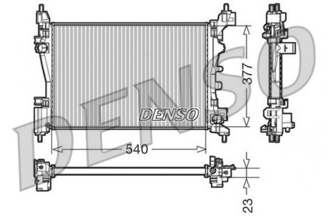 DRM09109 Радиатор, охлаждения дивгателя DENSO подбор по vin на Brocar