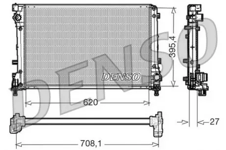 DRM09163 Радіатор DENSO підбір по vin на Brocar