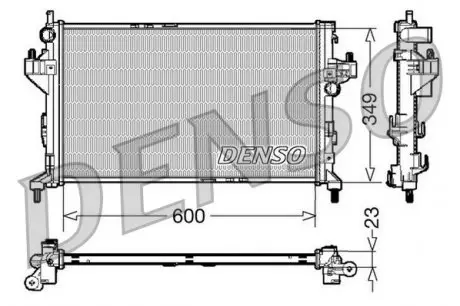 DRM20045 Радиатор, охлаждение двигателя DENSO подбор по vin на Brocar