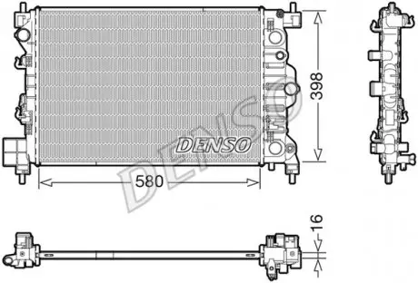 DRM20117 Радиатор основной DENSO подбор по vin на Brocar