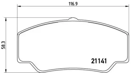 P24023 Гальмівні колодки дискові BREMBO підбір по vin на Brocar