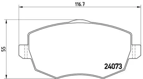 P23095 Гальмівні колодки дискові BREMBO підбір по vin на Brocar
