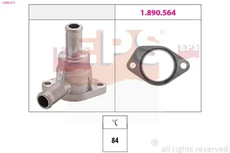 1880311 Термостат Citroen/Peugeot 2.5D/2.5TD EPS підбір по vin на Brocar