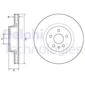 BG9220C Диск гальмівний DELPHI підбір по vin на Brocar