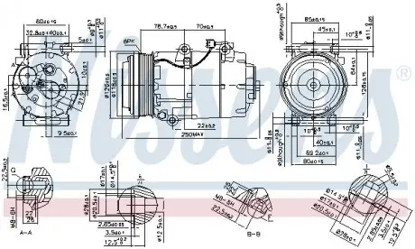890090 Компресор кондиціонера NISSENS підбір по vin на Brocar