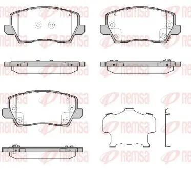 180302 1803.02_колодки дисковые передние! Kia Picanto 17&gt; REMSA підбір по vin на Brocar