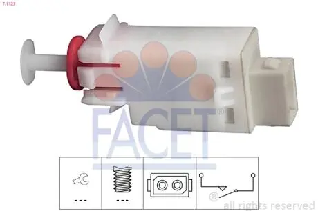 71123 Включатель сигнала стоп FACET подбор по vin на Brocar