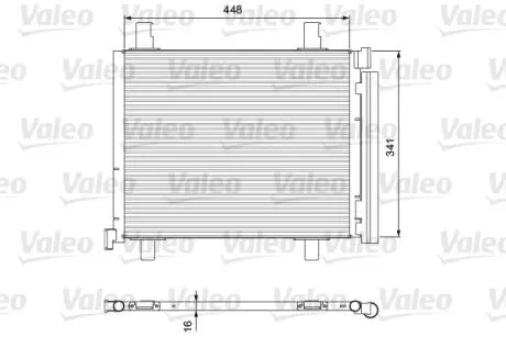 814168 Конденсатор, кондиционер VALEO подбор по vin на Brocar