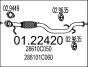 Проміжна труба вихл. системи 01.22420