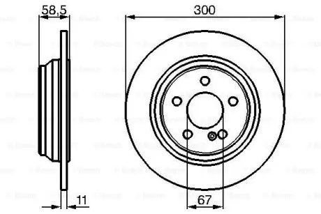 0986478472 Диск тормозной BOSCH підбір по vin на Brocar