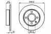 0986478501 Диск тормозной BOSCH підбір по vin на Brocar