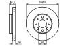 0986478878 Гальмівний диск BOSCH підбір по vin на Brocar