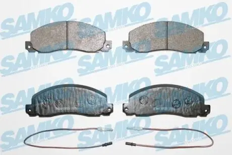 5SP278 Комплект тормозных колодок, дисковый тормоз SAMKO подбор по vin на Brocar