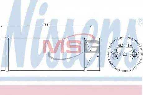 95437 Осушитель кондиционера NISSENS подбор по vin на Brocar