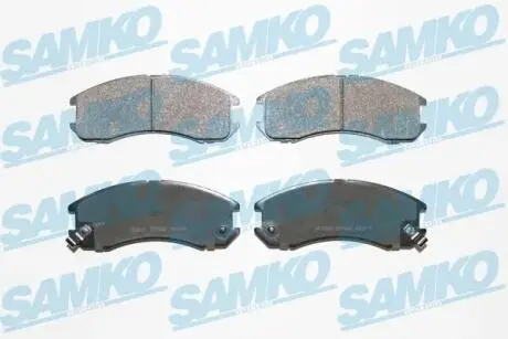 5SP036 Гальмівні колодки дискові перед. Mazda 626 1.8-2.0D 87-89 SAMKO підбір по vin на Brocar