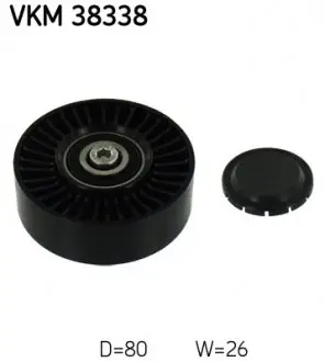 VKM38338 Ролик паразитный X5/6 3.0d 07- SKF підбір по vin на Brocar