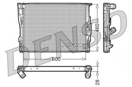 DRM05110 CHŁODNICA SILNIKA BMW DENSO підбір по vin на Brocar