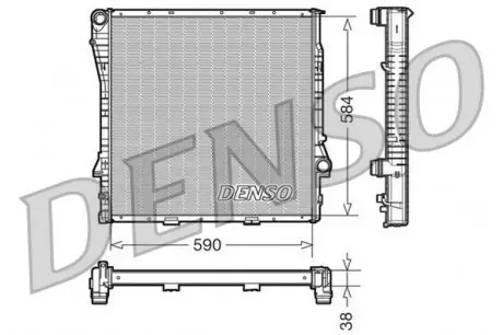 DRM05117 Радиатор системы охлаждения DENSO підбір по vin на Brocar