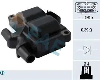80293 Катушка зажигания FAE підбір по vin на Brocar