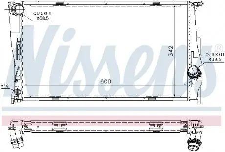 60785A Радиатор NISSENS подбор по vin на Brocar
