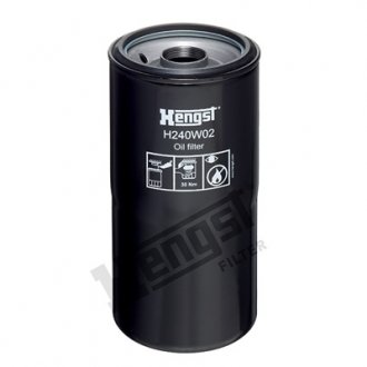 H240W02 FILTR OLEJU INGERSOLL HENGST FILTER підбір по vin на Brocar