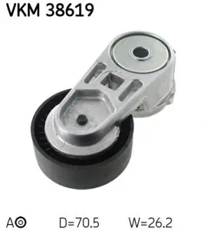 VKM38619 Натяжний ролик SKF підбір по vin на Brocar