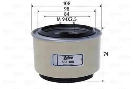 587180 Фільтр палива VALEO подбор по vin на Brocar