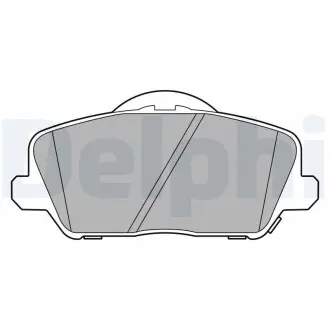 LP3591 Комплект гальмівних накладок, дискове гальмо DELPHI підбір по vin на Brocar