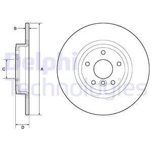 BG4766C Гальмівний диск DELPHI підбір по vin на Brocar
