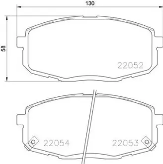 P30077 Гальмівні колодки дискові BREMBO підбір по vin на Brocar