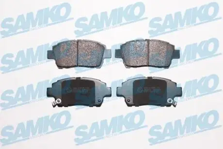 5SP1062 Гальмівні колодки дискові перед. Toyota Corolla 1.4 02-07/Yaris 1.3 99- SAMKO підбір по vin на Brocar