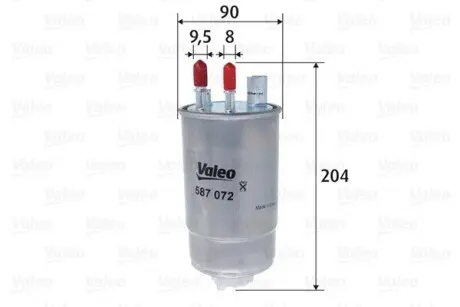 587072 Фільтр палива VALEO подбор по vin на Brocar