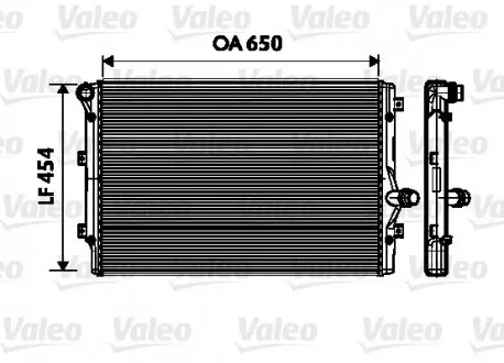 734333 Радиатор, охлаждение двигателя VALEO подбор по vin на Brocar