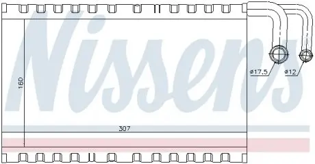 92235 Випаровувач кондиціонера NISSENS підбір по vin на Brocar