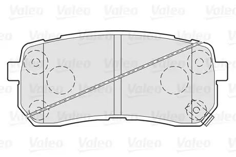 301308 Колодки гальмівні задні VALEO підбір по vin на Brocar