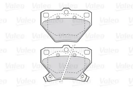 301577 Колодки гальмівні TOYOTA T. COROLLA/YARIS/PRIUS 99-07 VALEO підбір по vin на Brocar