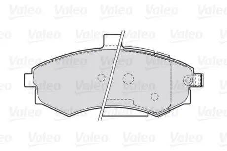 301781 Колодки гальмівні HYUNDAI P. ELANTRA/MATRIX 00-10 VALEO підбір по vin на Brocar