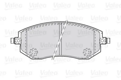 301853 Тормозные колодки дисковые SUBARU Forester/Impreza/Legacy/Outback "1,5-3,0 "F "98-14 VALEO подбор по vin на Brocar