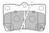 301888 Тормозные колодки дисковые LEXUS GS/IS &quot;2,2-4,3 &quot;R &quot;05-13 VALEO підбір по vin на Brocar