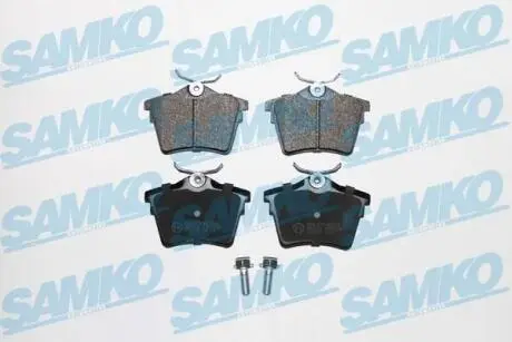 5SP1195 КОЛОДКИ ТОРМОЗНЫЕ ДИСКОВЫЕ SAMKO подбор по vin на Brocar