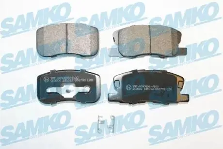 5SP1733 Комплект тормозных колодок, дисковый тормоз SAMKO підбір по vin на Brocar