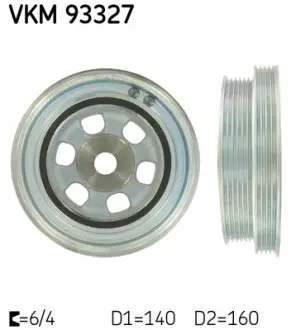 VKM93327 Шків колінчастого валу SKF підбір по vin на Brocar