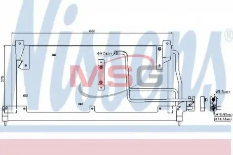 94228 Конденсатор, кондиционер NISSENS підбір по vin на Brocar